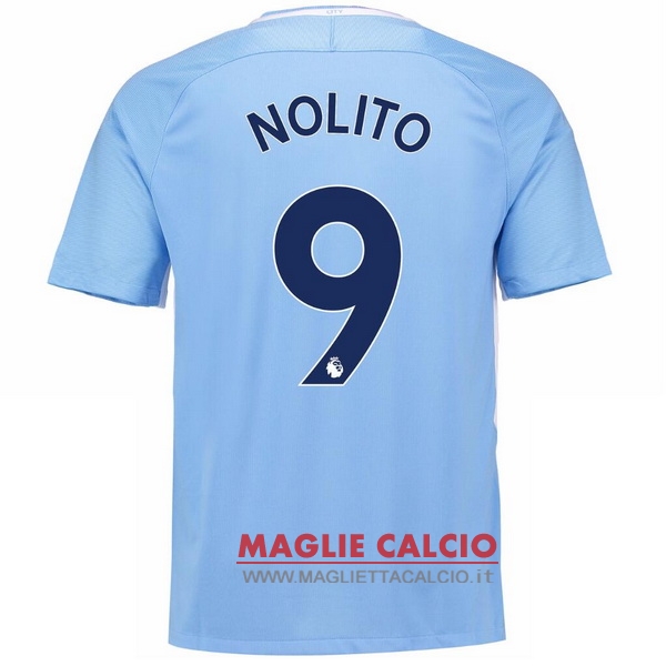 maglietta manchester city 2017-2018 nolito 9 prima